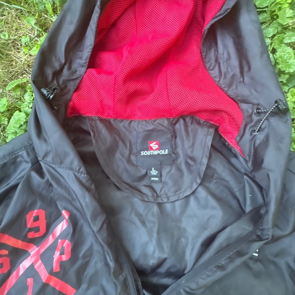 90s Southpole Colorblock Pullover Windbreaker Mens‎ Large Hip Hop Y2K - Picture 6 of 13